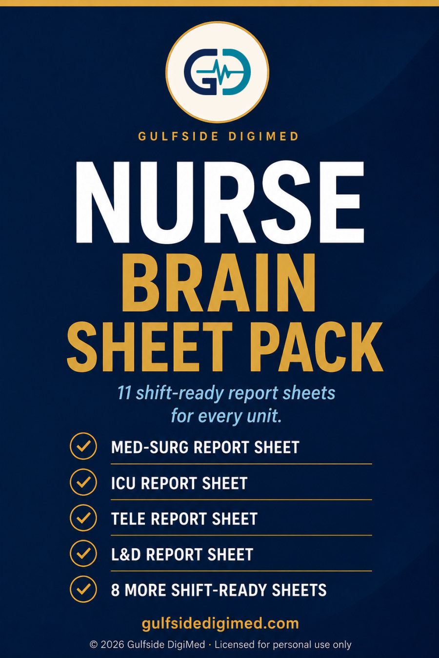 Brain Sheet Pack